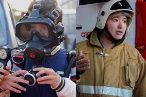Read more about the article NIS students got acquainted with the profession of a firefighter